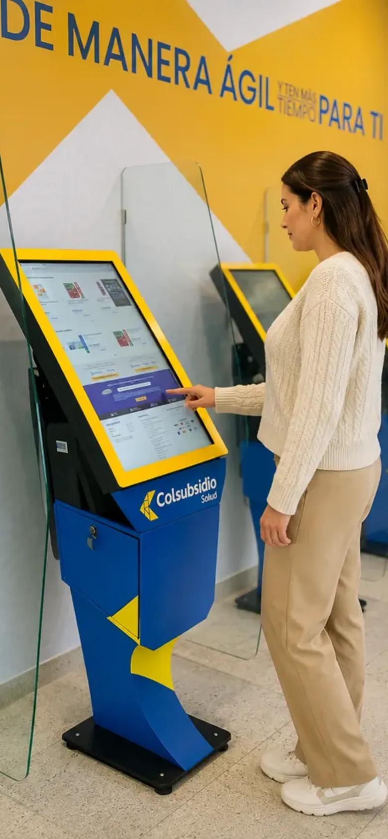 Kiosco TouchColombia en operación real · sector salud