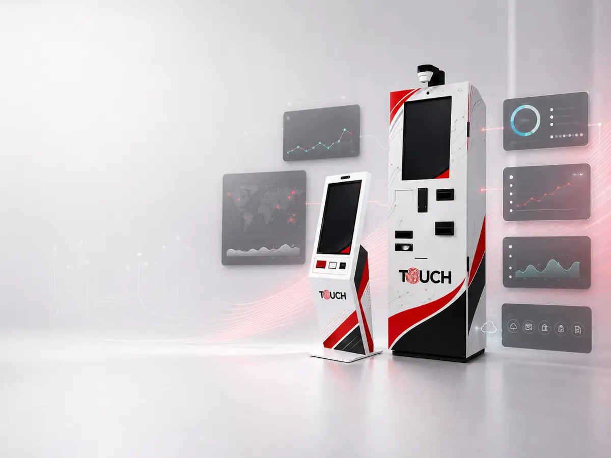 Kioscos de autogestión TouchColombia en una sede de atención